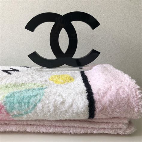 chanel beach towel